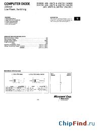 Datasheet 1N3600 manufacturer Microsemi